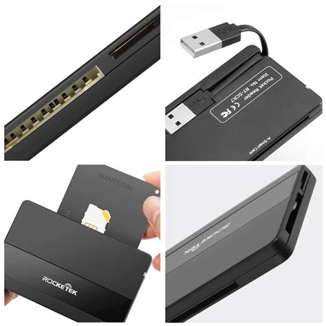 rocketek dod military usb smart card reader|Rocketek Smart Card Reader, DOD Military USB 4 Ports .